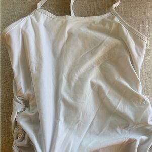 Beyond the Bump Cream Ruched Tank